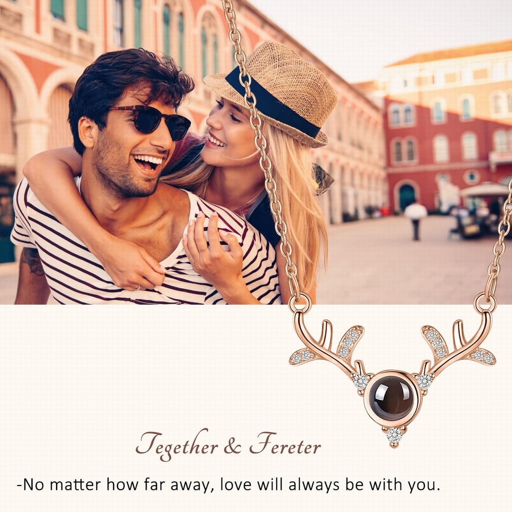 Custom Heat-Activated Photo Necklace, Hidden Your Photo, Magic Photo Necklace, Perfect Mother's Gift for Women/Men,Personalized Couple Gift