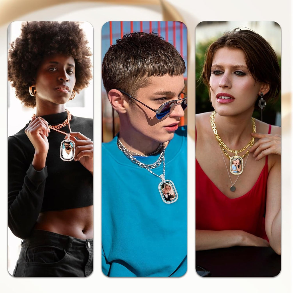 Personalized Mini Camera Projection Necklace:Photo Inside for Your Family and Lover