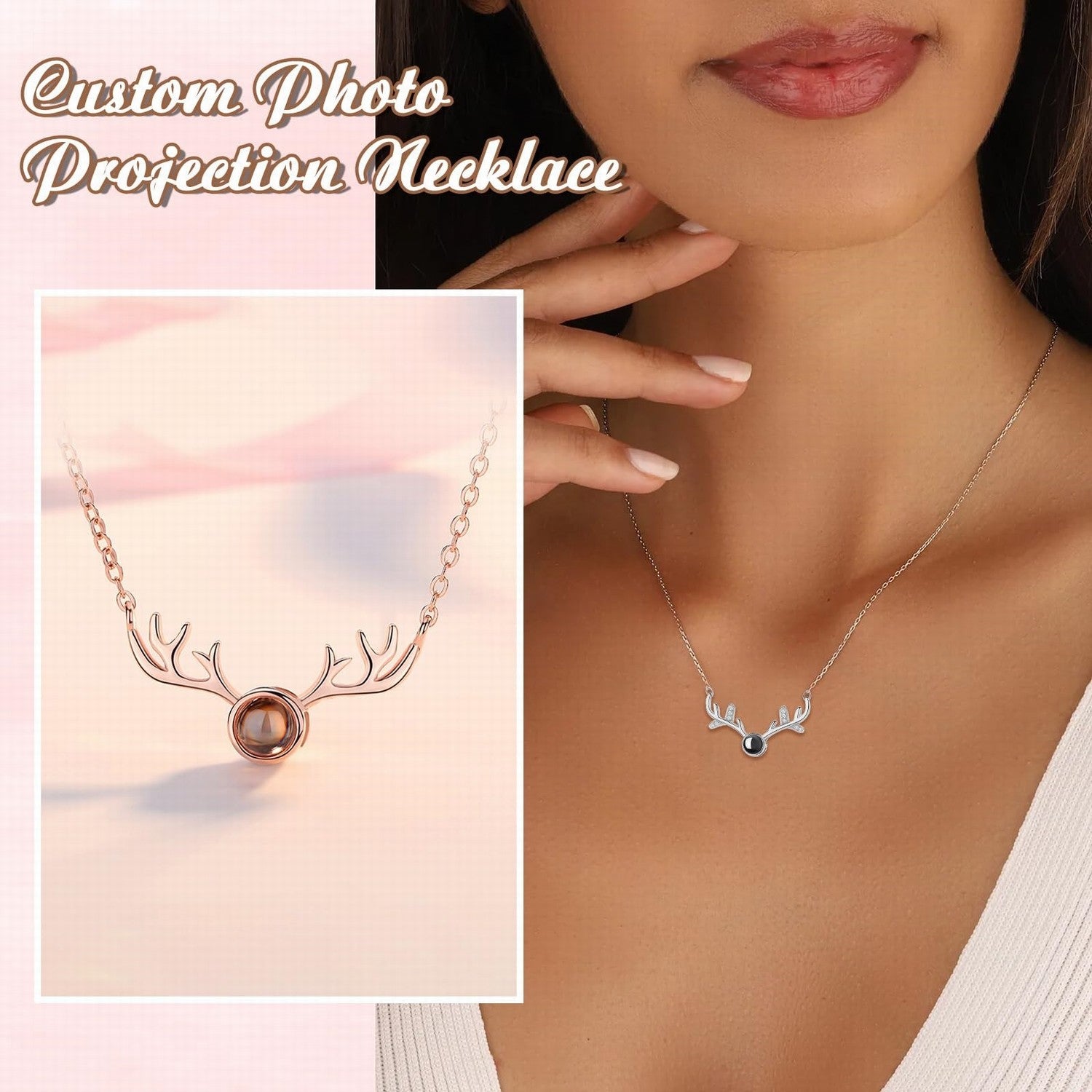 MignonandMignon Custom Birthstone Necklace for Women, Family Jewelry Gift for Moms, Kids, and Grandmas -BSN-MC