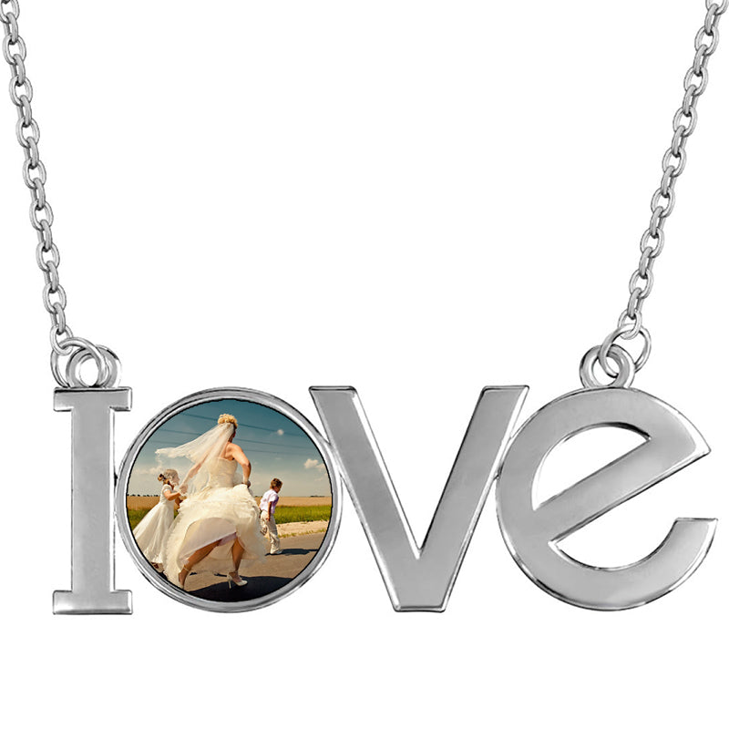 Alexis Name Necklace Personalized Customized Nameplate for Women Silver Stainless Steel Jewelry,