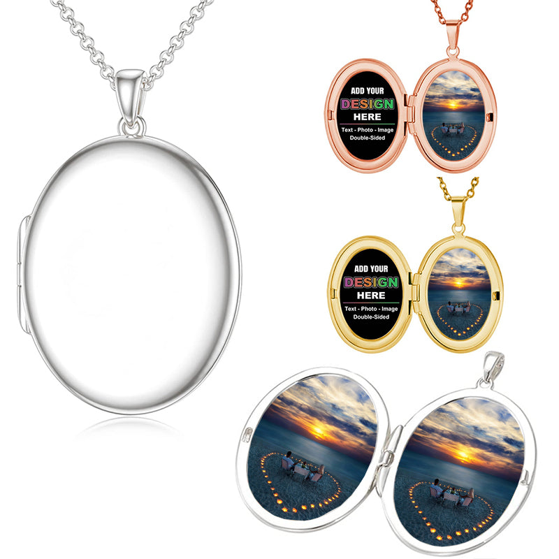 Laser Engraved 2D Crystal Necklace with your Personalized Photo