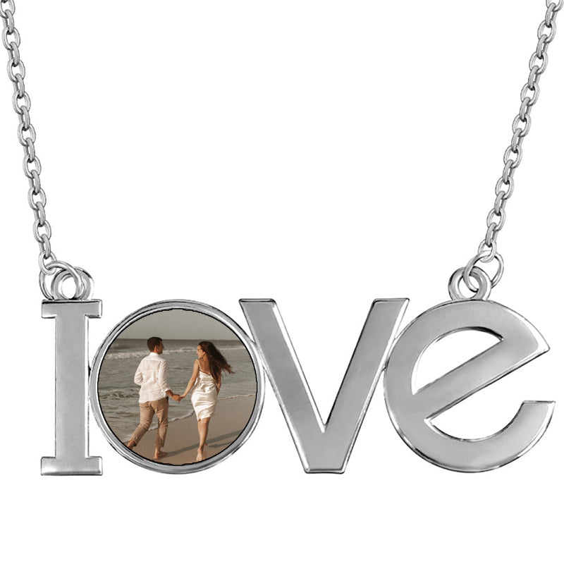 Crystal Name Necklace ? Cursive Font, Personalized Handwriting Script