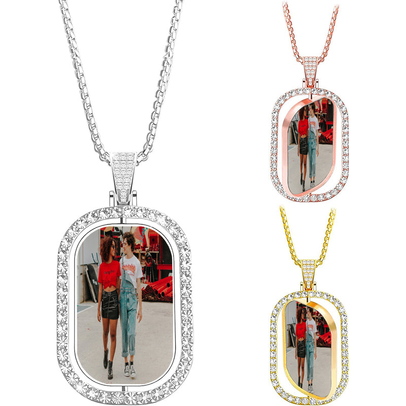 Personalized Mini Camera Projection Necklace:Photo Inside for Your Family and Lover