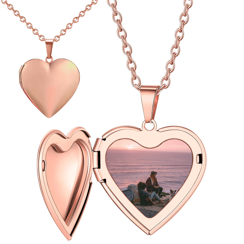 Engraved Flower Empaistic Geometric Photo Locket Necklace Silver Plated Vintage Antiqued Carved Pattern Oval Round Hold Pictures Pendant Necklace for Men Women Souvenir Memorial Fashion Jewelry Gifts