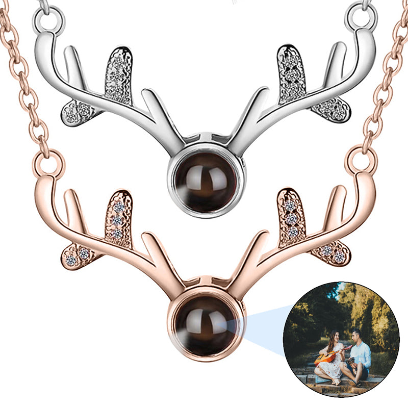 Angel Projection Necklace, Customized Photo Projection Necklace, Memorial Photo Pendant, Gifts for Her, Mother' s Day Gift