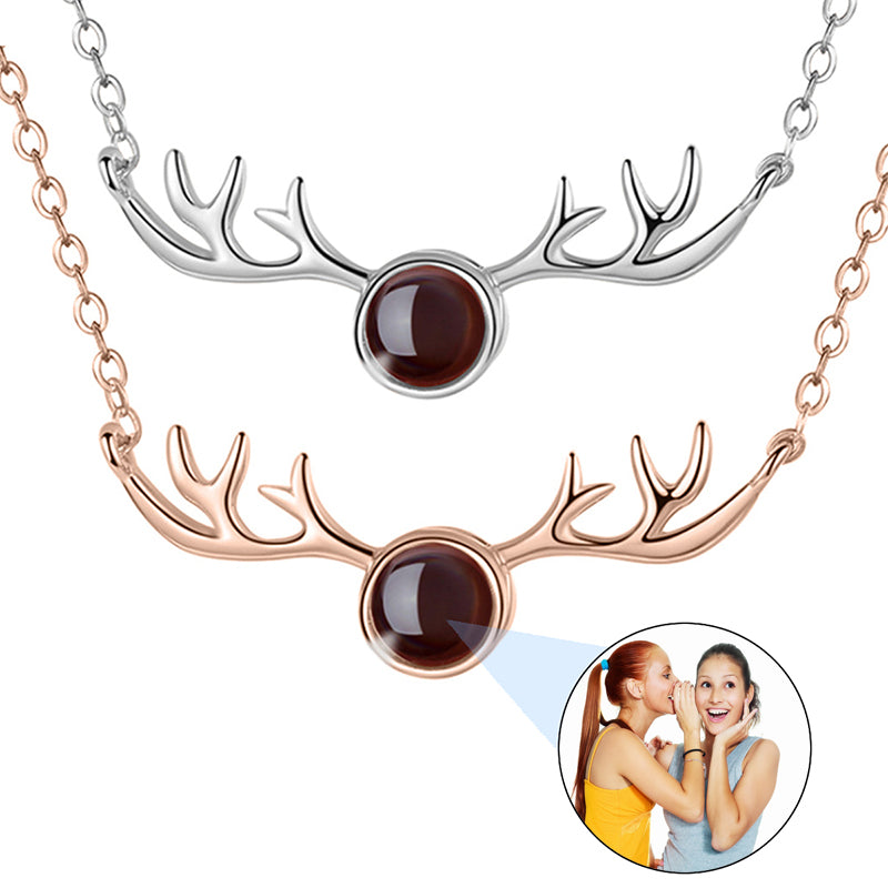 Personalized Angel Wing Heart Photo Necklace: Stainless Steel Keepsake