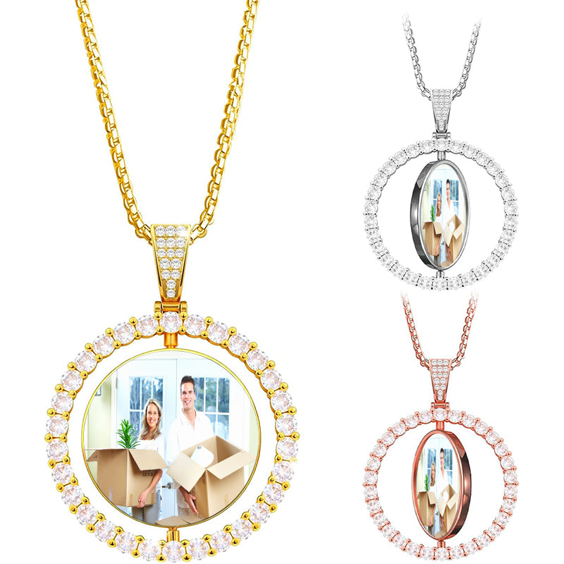 Company Logo Necklace, Logo Necklace Charm, Custom Logo Text Picture Pendant,Cooperation Logo Necklace,Personalized Logo Necklace,Logo Gifts