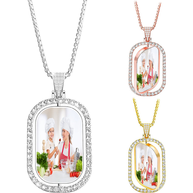 Personalized Eye Photo Necklace for Women Men Custom Stainless Steel Necklace with Eye Picture Gifts for Couples Valentines