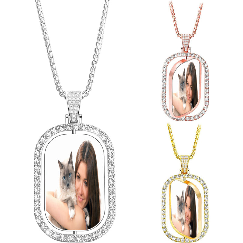 Loss of Loved One Necklace, Circle Photo Necklace, Custom Picture Necklace, Personalized Memorial Gift, Remembrance Bereavement Gift