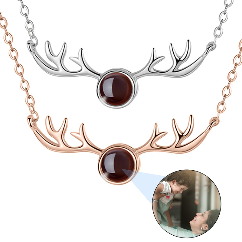 Necklace With Rectangle Pendant - Cute Funny Moose Hiker on Colorful Hiker Text for Hiking and Camping Sports and Hobbies