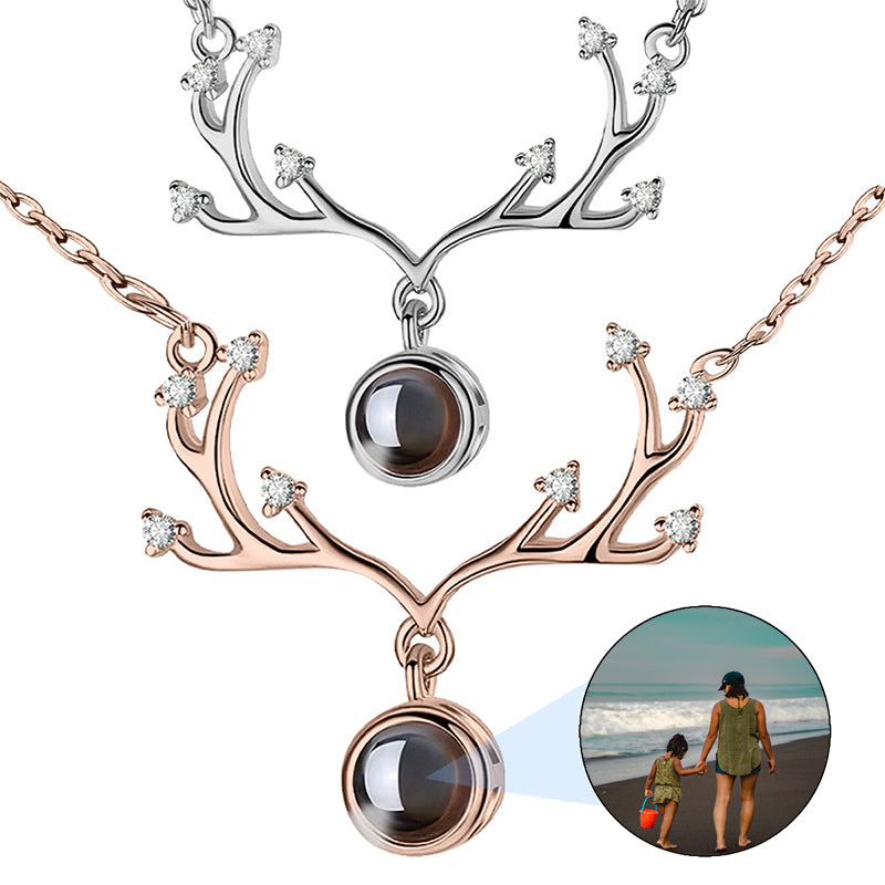 Custom Photo Projection Necklace: Personalized Memorial Gift