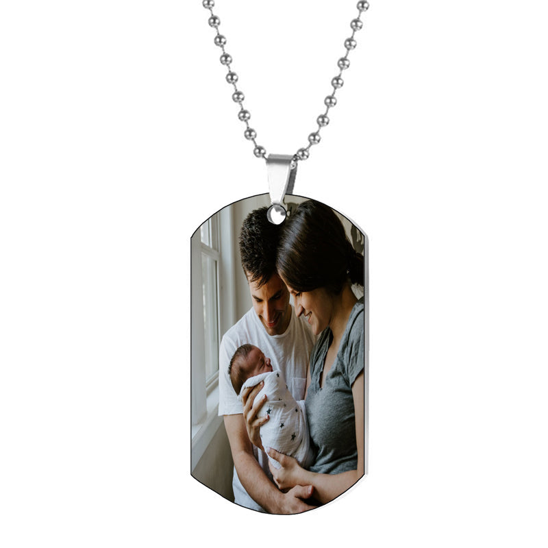 Anniversary Gift Necklace, Personalized Gift for Wife, Solid Date Necklace, Silver Necklace for Valentines Day, Custom Wedding Gift