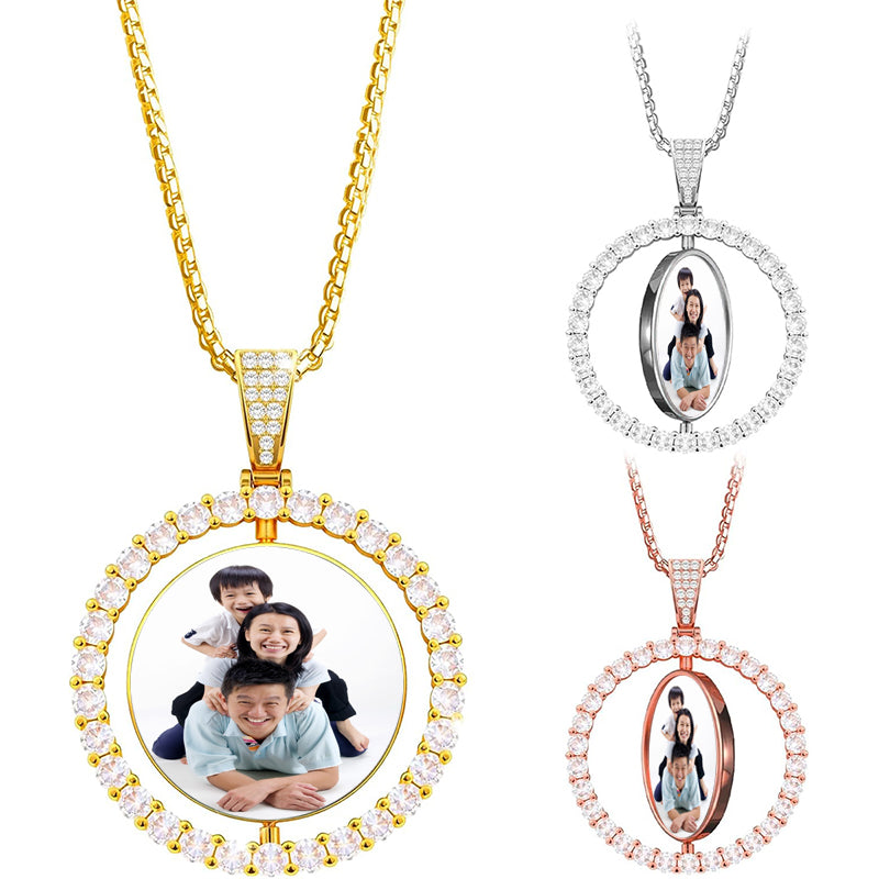 Personalized Hidden Drawer Photo Inside Envelope Necklace