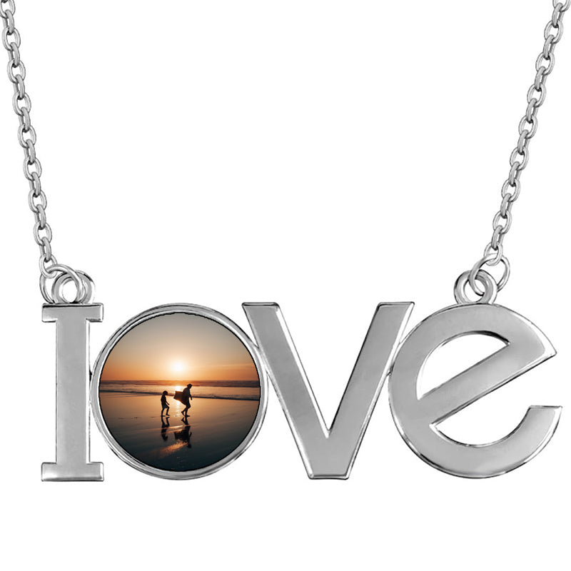 Custom Name Necklace for Mom sterling silver Word Necklace for Mom Birthday Gift Friendship Necklace Turquoise Necklace Personalized