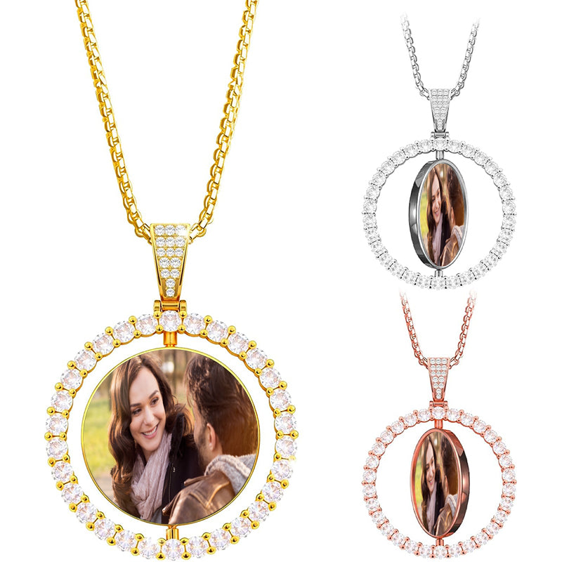 MignonandMignon Personalized Gift for Women Pet Necklace Handmade Portrait Jewelry Custom Unique Actual Pet Portrait Necklace - LCN-AP