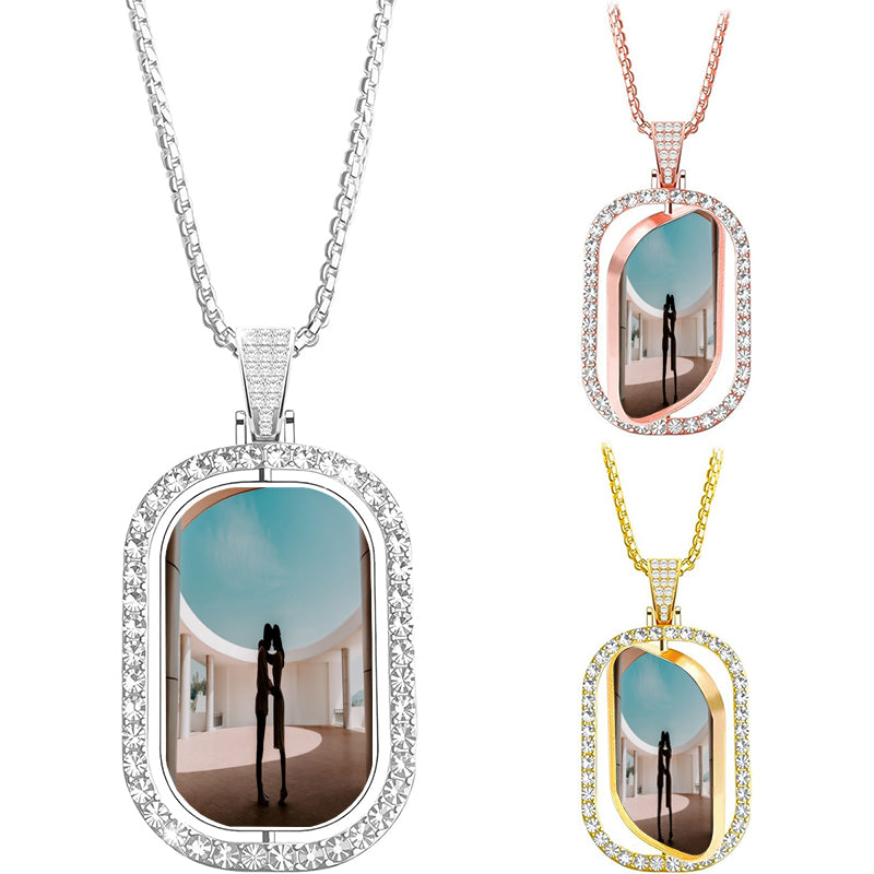 Customized Photo Projection Necklace ? Picture Inside Necklace ? Custom Memorial Picture Jewelry ? Gifts For Her ? Mother's Day Gift