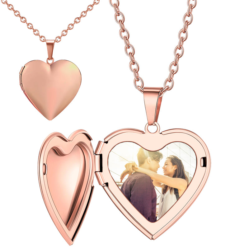 Personalized Crystal Photo Jewelry, Holiday Handmade Gift, Custom Laser Engraved, Necklace with Gift Box, 3rd Anniversary Present for Her