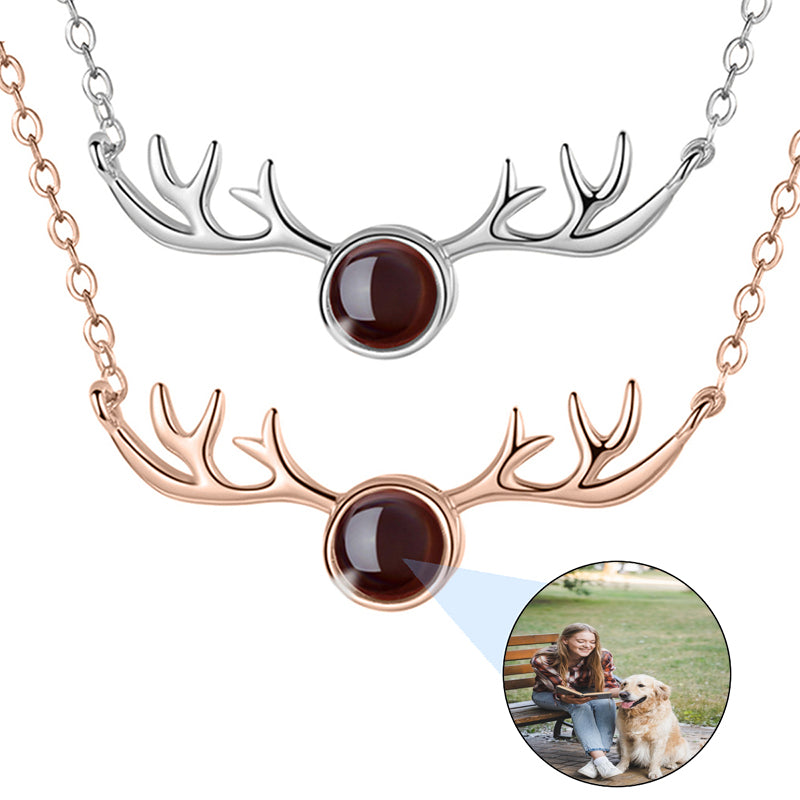 Angel Wings Custom Photo Moissanite Pendant 925 Silver Memory Picture Necklace