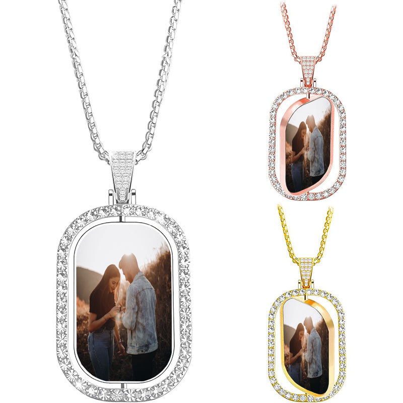 Oval Locket Necklace with Photo, Memorial Locket Gift, Picture Locket Necklace, Sibling, Best Friend, Personalized Gift, Christmas Gift 2026