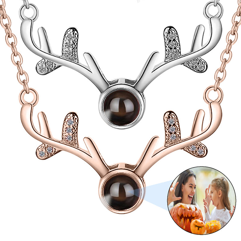 Custom Photo & Text Locket Necklace-Love Heart Wings Pendant Necklace with Picture Inside-Women's Fashion Gifts