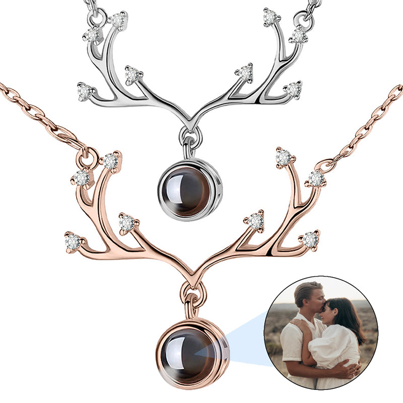 Custom Photo Heart Necklace, Personalized Vintage Memorial Picture Locket Necklace with Totem, Keepsake Jewelry Gifts for Mom/Wife/Women