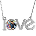 Custom Diamond Name Necklace, Personalized Heart Nameplate, USA Made