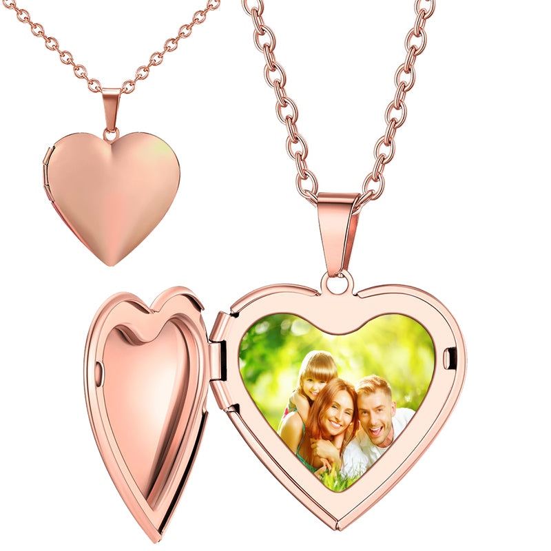 Locket With Photo, Custom Engraved Photo Locket , Photo Locket Necklace, Personalized Christmas Gift for Daughter, Christmas Gift for Girls