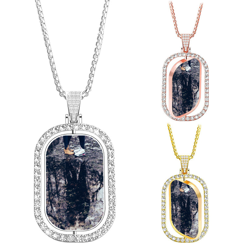 Personalized Angel Wing Necklace with Custom Photo, Memorial Jewelry, Heart Picture Pendant, personalized gift, Memorial Gift, Gift for her