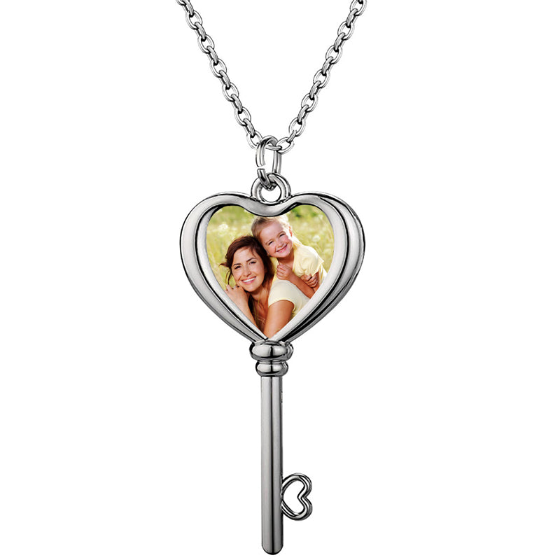 Custom Photo Necklace ? Projection Necklace ? Picture Necklace ? Engraved Bar Necklace ? Men's Necklace ? Christmas gift for him