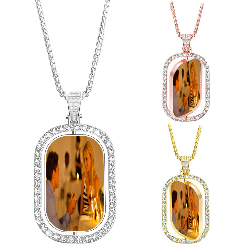 Custom Name Tag Necklace: Personalized Stainless Steel Charm, Laser Engraved