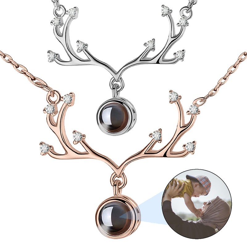 Heart Projection Photo Necklace, Projection Jewellery for Women, Personalised Memorial Picture Gift, Best Friend Gift, Birthday Gift for Her