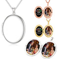 Personalized Heart-Shaped Custom Photo Pendant in Filled with 4-Page Heart Locket