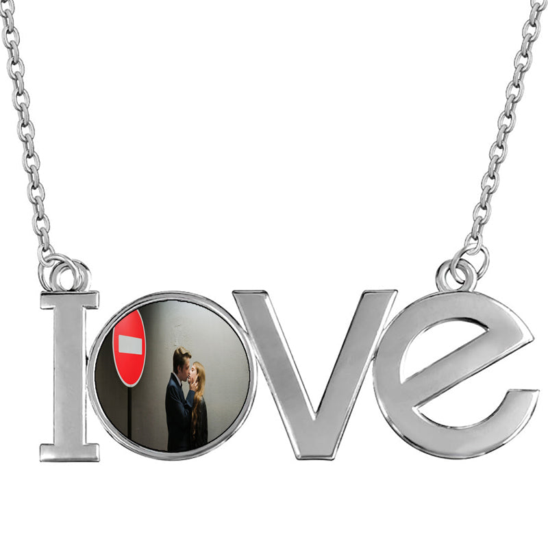 Personalized Initial necklace sterling silver Turquoise jewelry - Gifts for women - Metal Options - for Brides