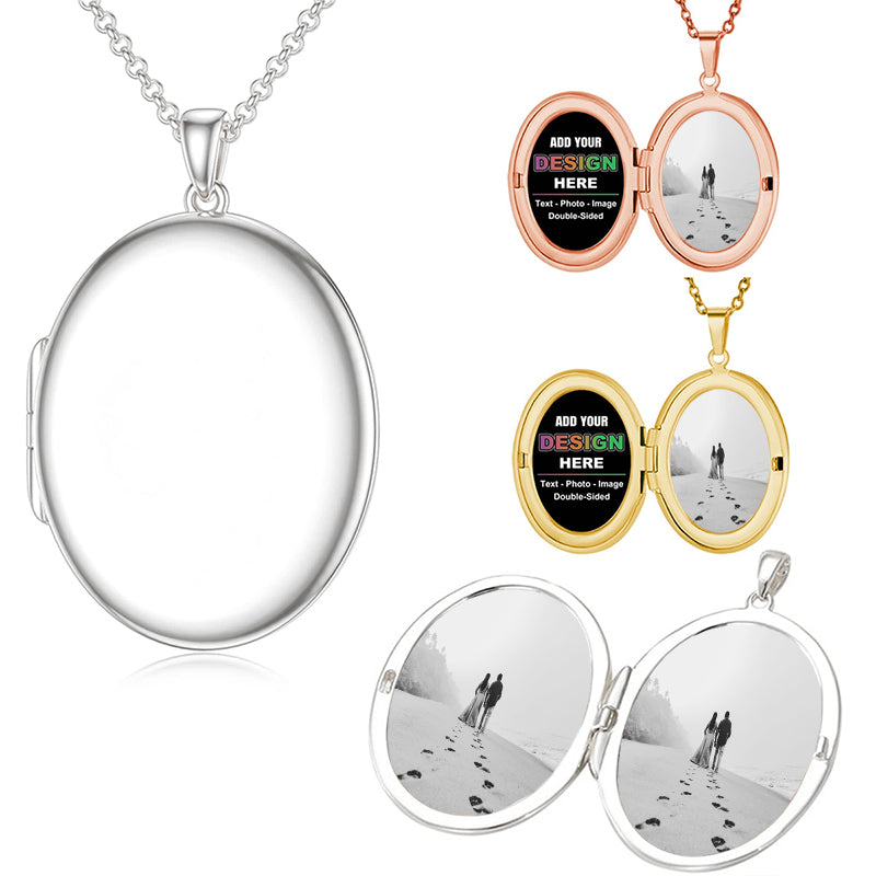 PERIMADE Custom Photo Projection Necklace ? Personalized Picture Inside Pendant ? Minimalist Pet Memorial Jewelry ? Trendy Best Friend Gift