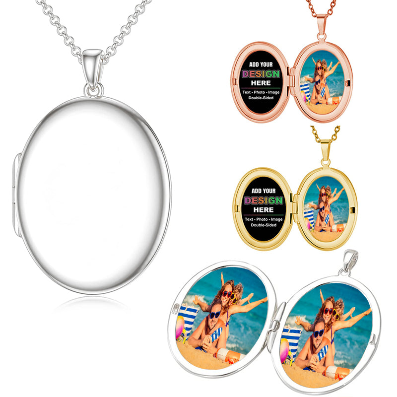 Custom Picture Necklace Personalized Photo Necklace For Men Women Plated Customized Memory Heart Picture Pendant Hip Hop Rip Chain