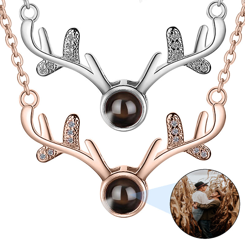 Christmas Gifts For Mom - Engraved Locket Pendant - Birth Flower Necklace - 2 Pictures Locket Personalized Gifts - Grandma Christmas Gift