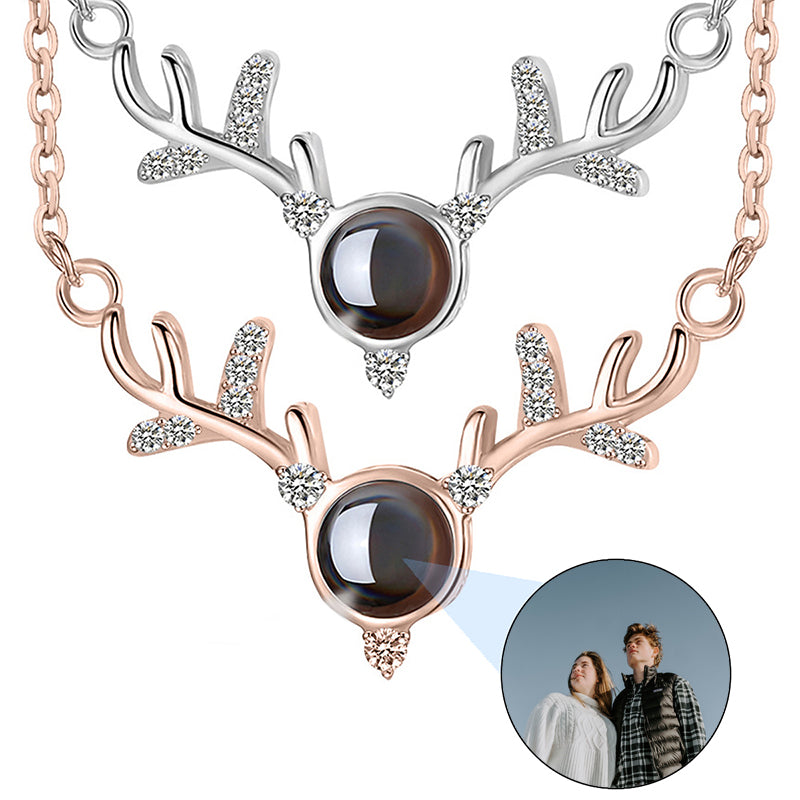 Personalized Bar Photo Projection Necklace, Custom Engraved Text & Hidden Photo Jewelry for Men, Women, Dad, Birthday Anniversary Gift