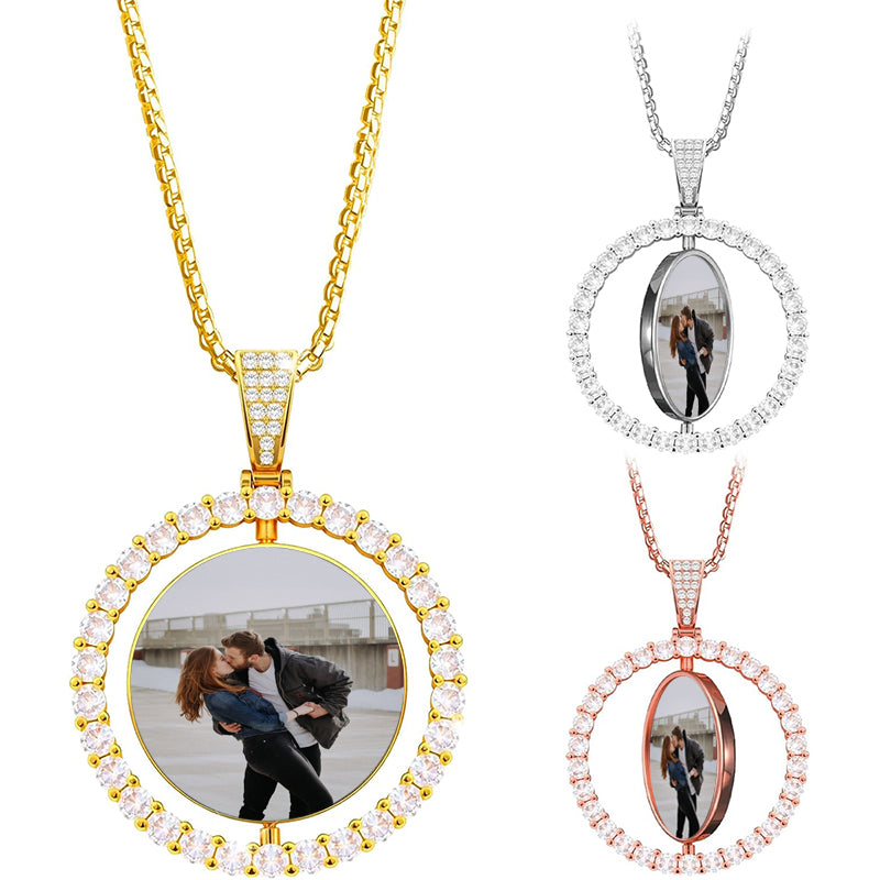 Letter A-Z pendant necklace Crown letter pendant Charming initials chain necklace, inlaid crystal letter necklace