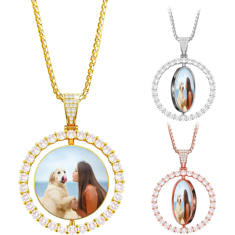 Personalized Heart Locket Necklace,Initial Heart Photo Locket Necklace,Custom Photo Locket with Engraved Initial,Memorable Gift for Her/MOM