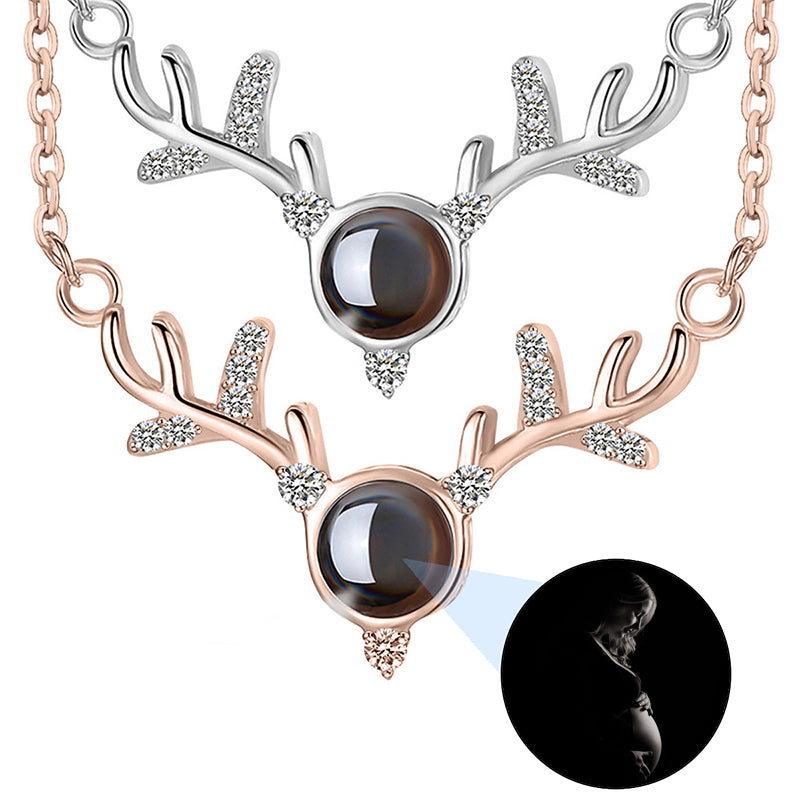 Birth Flower Name Necklace, Personalized Name Necklace, Sterling Silver Name Necklace with Birth Flower, Trendy Best?Friend?Gift, Rose