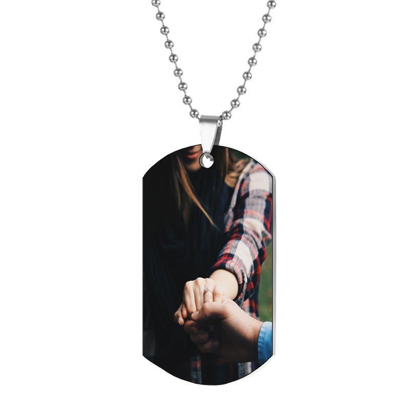 Custom Photo Love Heart Projection Necklace - Photo Gifts Heart Necklace - Personalized Photo Necklace Valentine Gift for Girlfriend