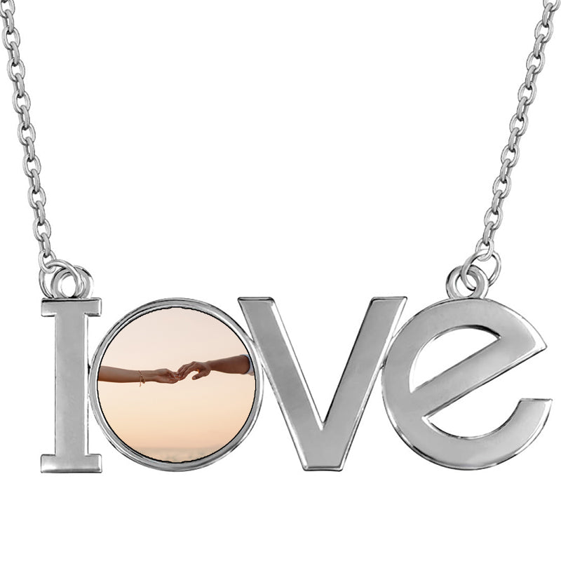 Custom Interlocking Hearts Necklace, Double Hearts Personalized Pendant, Nested Hearts Necklace, Name & Date Engraved Hearts Necklace