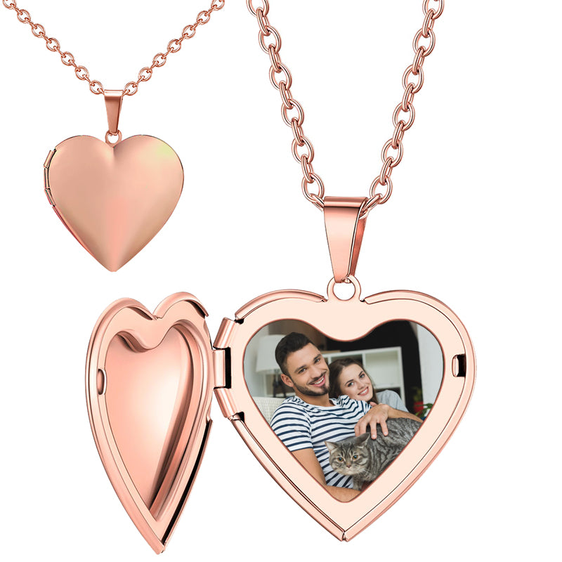 Locket Necklace that Holds Pictures Flower Lockets Pendant Necklaces Birthday Gifts Jewelry
