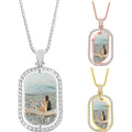 Custom Photo Projection Necklace: Personalized Stainless Steel Jewelry