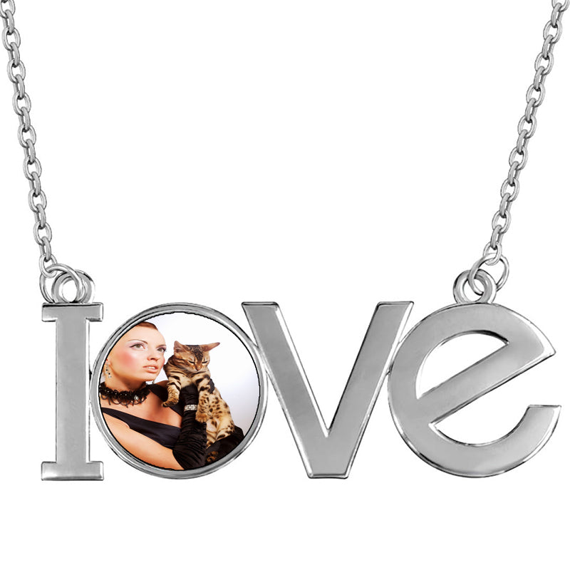 Personalized Mermaid Necklace: Initial & Birthstone, Little Girl Jewelry