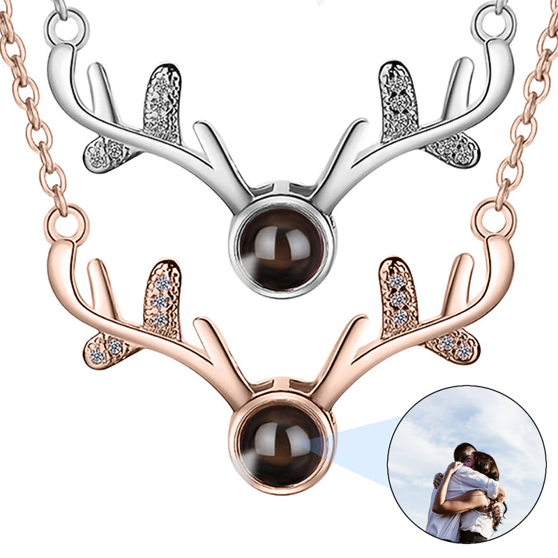 PERIMADE Sunflower Projection Necklace ? Personalized Picture Inside Pendant ? Sterling Silver Keepsake Jewelry ? Trendy Best Friend Gift