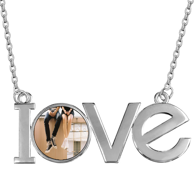 Custom Name Necklace with Birth Flower, Personalized Flower Jewelry Gift for Her, Handmade Birthday gift, Bridesmaid Gift for Mother's Day