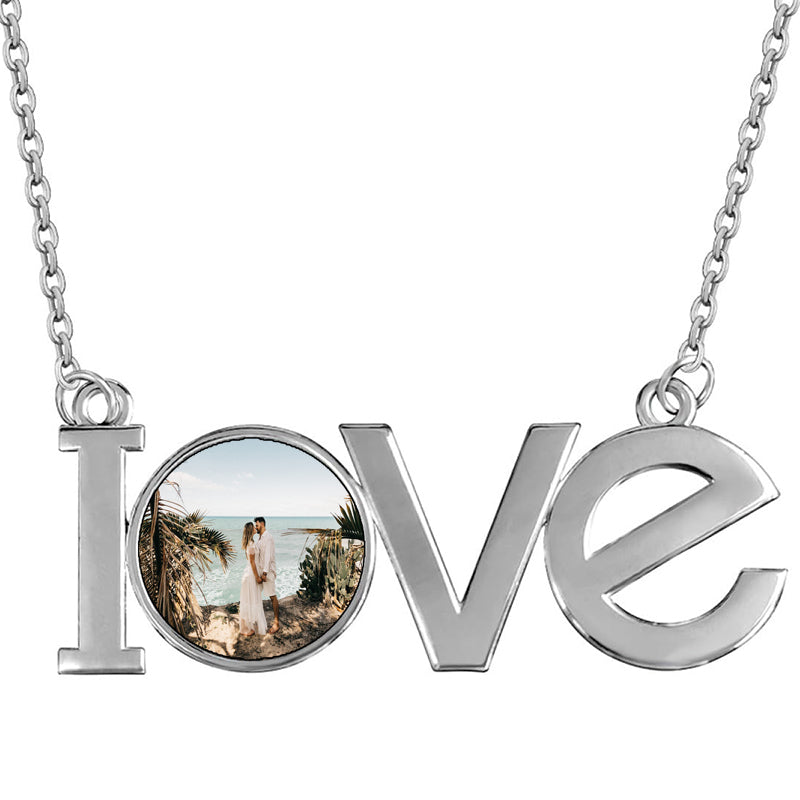 Personalised Name Heart Necklace | Custom Minimalist Name Necklace | Dainty Jewelry | Mother's Day | Any Text | Date Necklace | Gift for Her