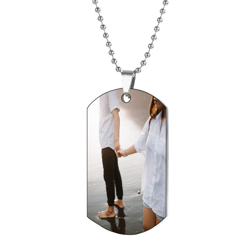 Custom Heart Photo Necklace, Picture Pendant Necklace, Family Photo Necklace, Personalized Photo Pendant, Valentine's Day Gift For Women Men