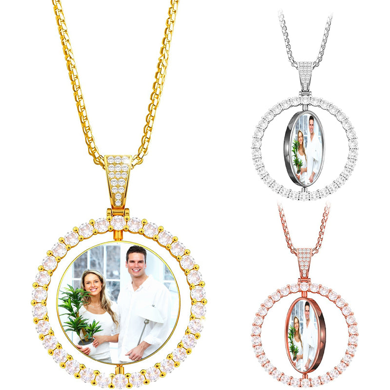 Personalized Disc Necklace, Custom Text Engraved Jewelry Gift for Women, Customized Name Coin Pendant with Heart Charm, Personalized Gifts for Mom